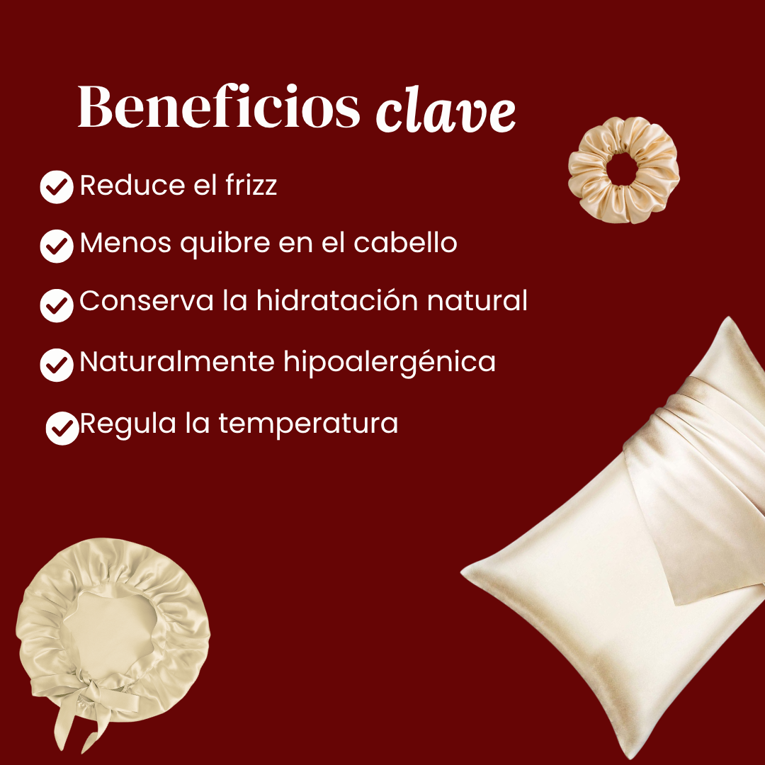 Funda de seda Anti-Frizz