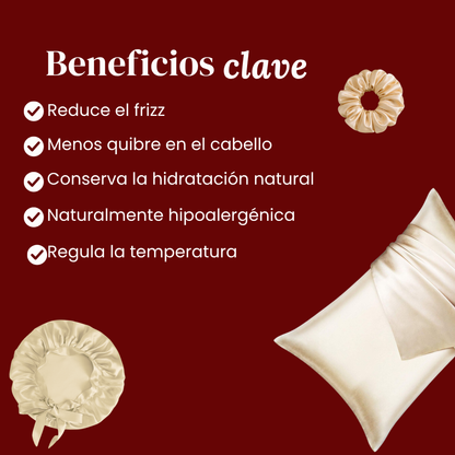 Funda de seda Anti-Frizz