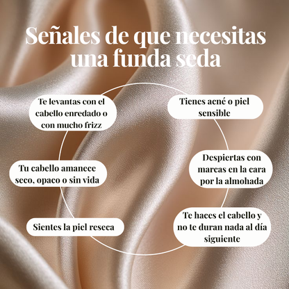 Set de 2 fundas de seda
