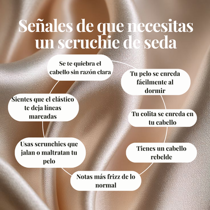Scrunchies de seda